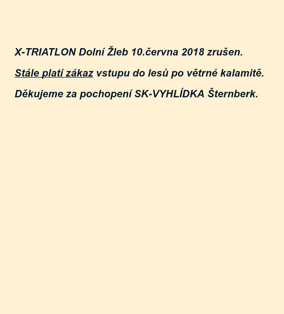 Predchozi Akce Triatlon Babice 21 25 07 21 Do Pristi Akce Zbyva Tydny Dny Hodiny Minuty Sekundy Nasledujici Akce Neni Naplanovana Zadna Dalsi Akce Ostatni Stanovy Klubu Sk Vyhlidka 01 Vyrocni Zpravy 02 Ostatni Dokumenty 03 Kiosk 21